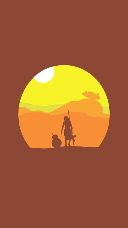 Tatooine Sunset Silhouette Wallpaper