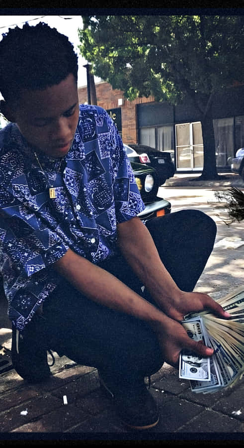 Tay K Counting Cash Wallpaper