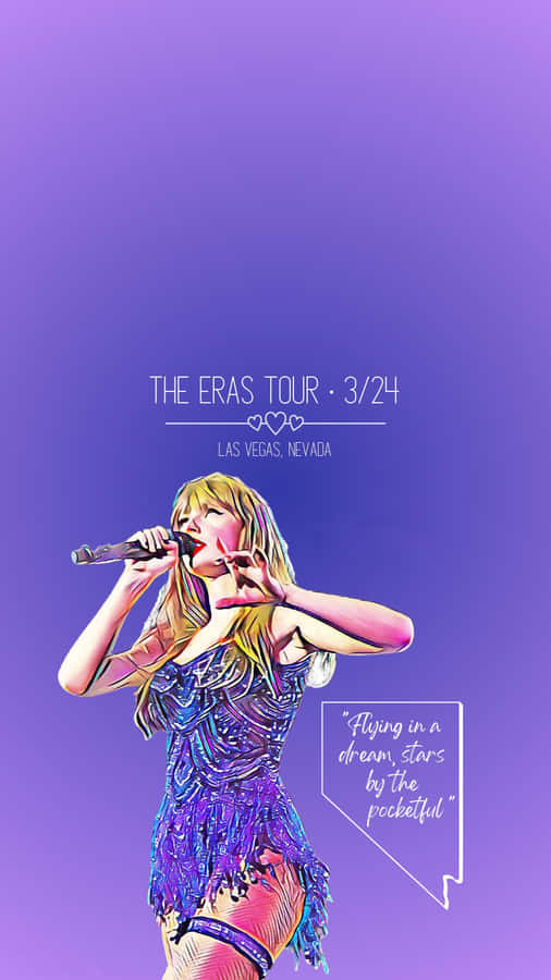 Taylor Swift Eras Tour Las Vegas Wallpaper