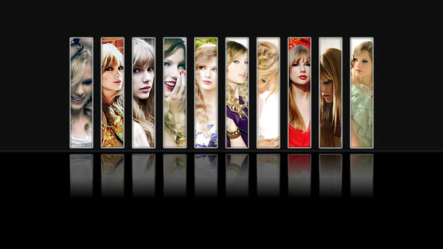 Taylor Swift Reflection Collage Wallpaper