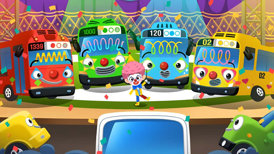 Tayo And Friends On Stage Wallpaper