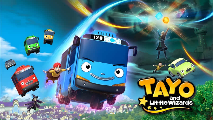 Tayo And Little Wizards Wallpaper