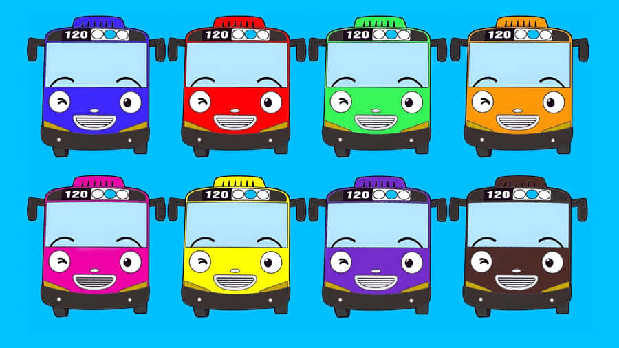 Tayo The Little Bus Characters Wallpaper