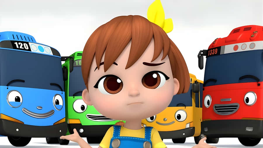 Tayo The Little Bus Characters Wallpaper