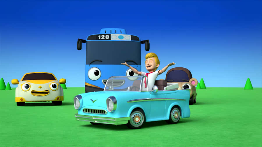 Tayo The Little Bus Characters Wallpaper