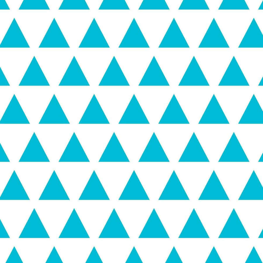 Teal Triangle Pattern Wallpaper