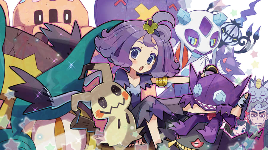 Team Acerola With Sableye Wallpaper