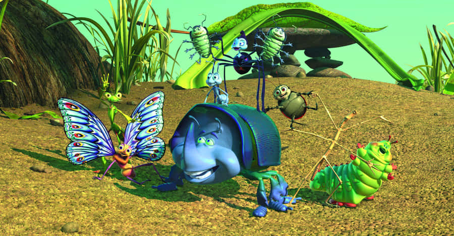 Teamwork Scene A Bugs Life Wallpaper