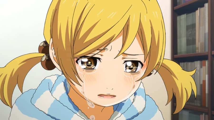 Tearful Anime Girl Wallpaper