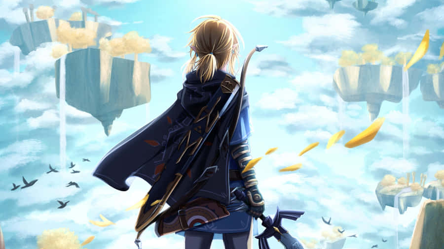 Tears Of The Kingdom Sky Exploration Wallpaper