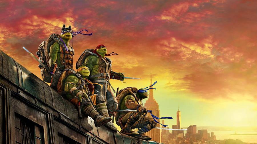 Teenage Mutant Ninja Turtles Sunset Wallpaper