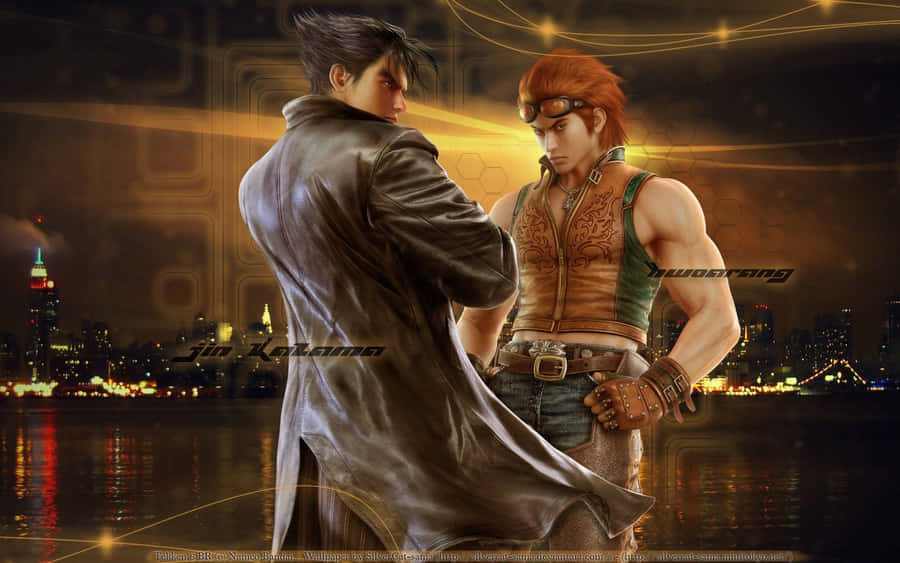 Tekken Characters Jinand Hwoarang Wallpaper