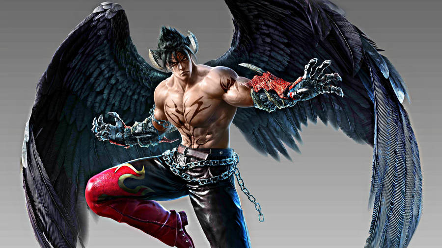 Tekken Devil Jin In Gray Wallpaper