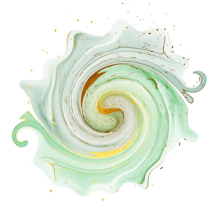 Tender Green Swirls Wallpaper