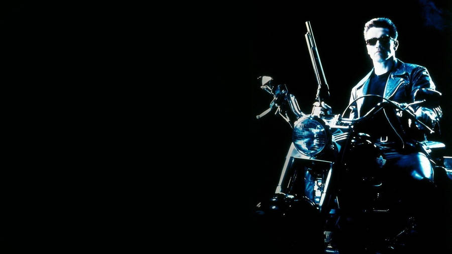 Terminator Black Motorcycle Wallpaper