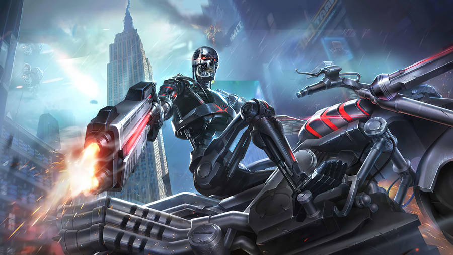 Terminator Contra Returns Wallpaper