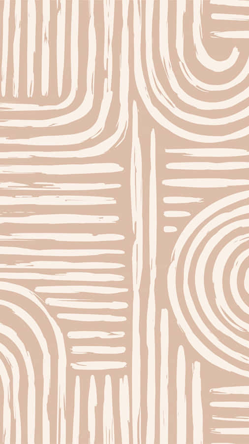Terracotta Inspired Abstract Pattern Wallpaper