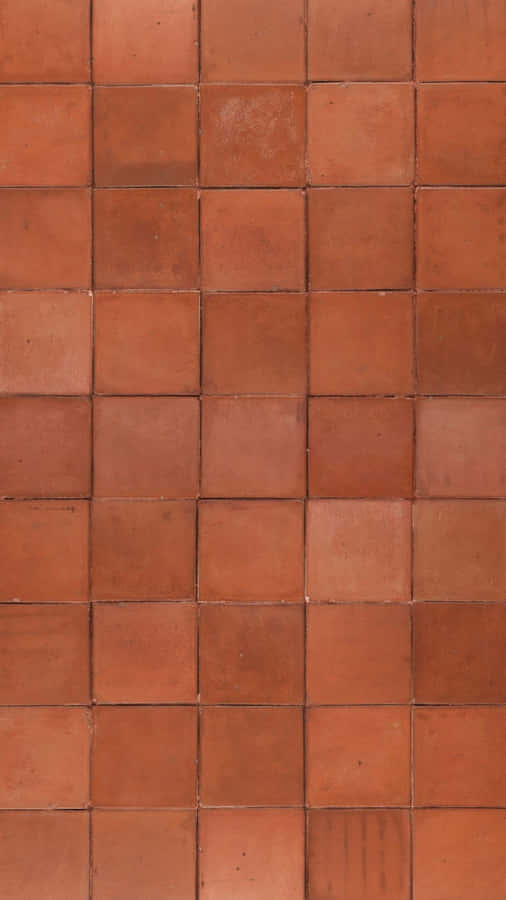 Terracotta Tiles Pattern Wallpaper
