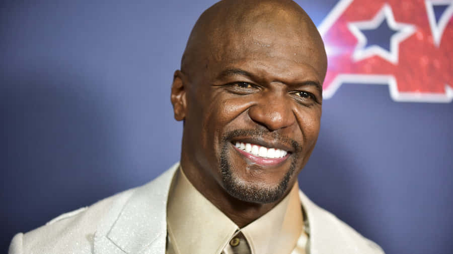 Terry Crews Showing Strength And Determination Wallpaper