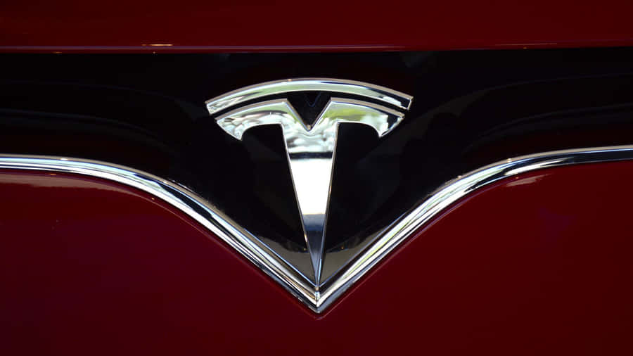 Tesla Logo 4k - Bold And Stunning Wallpaper