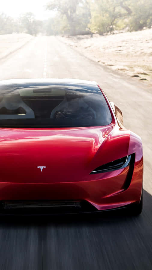 Tesla Roadster Iphone Wallpaper