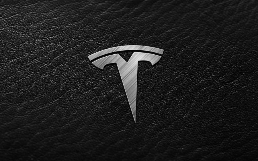 Tesla Silver Logo Wallpaper
