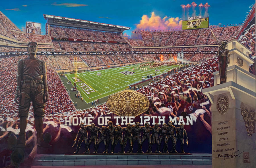 Texas Am University Football Edit Wallpaper