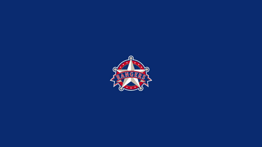 Texas Rangers Star Logo In Blue Wallpaper
