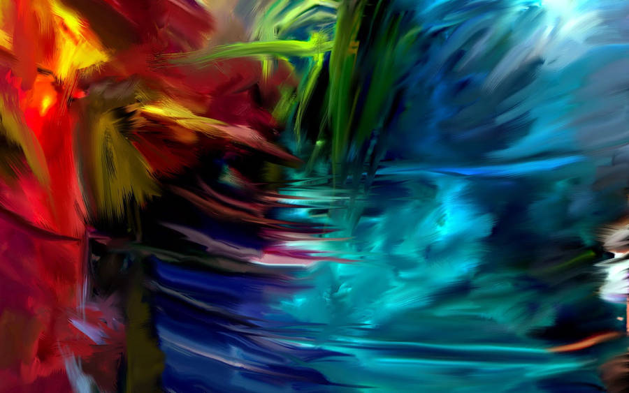 Textured Rainbow Paint Wallpaper