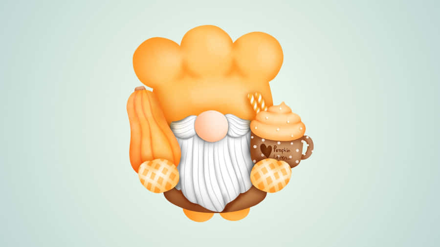 Thanksgiving Gnome Chef Wallpaper