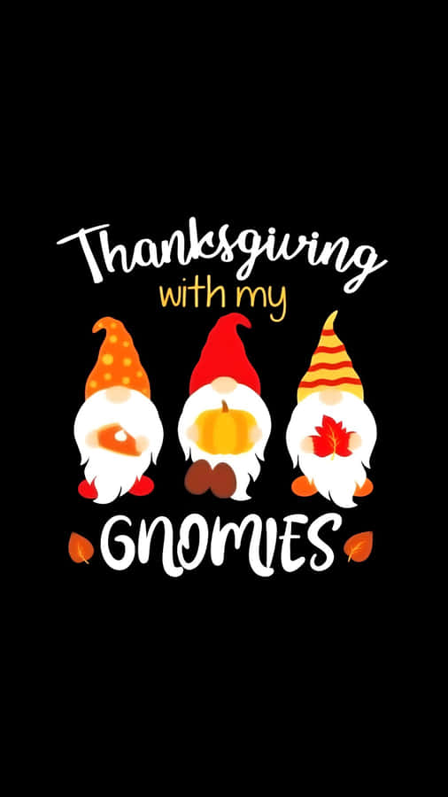 Thanksgiving Gnomes Celebration Wallpaper