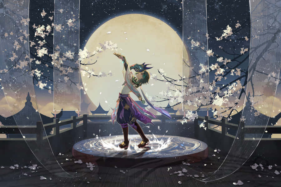 The Adeptus Xiao In Genshin Impact Wallpaper