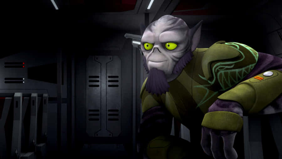 The Courageous Zeb Orrelios In Action Wallpaper