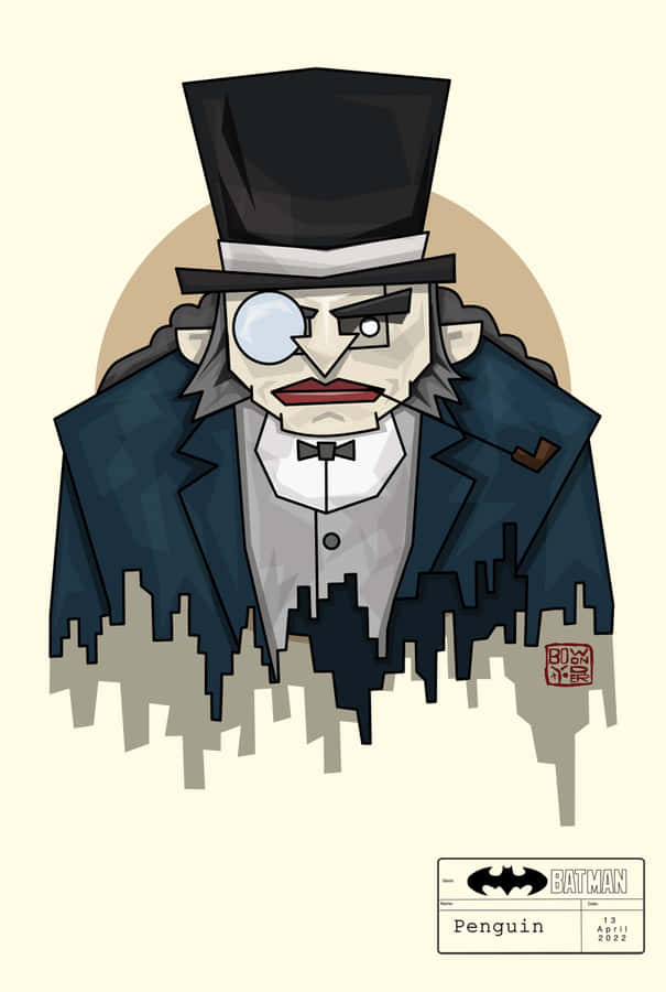 The Dark Knight Faces Off Against The Penguin Wallpaper