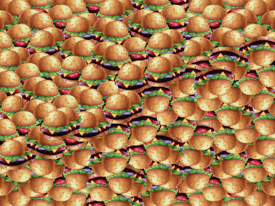 The Delicious Krabby Patty, Signature Dish Of The Krusty Krab Wallpaper