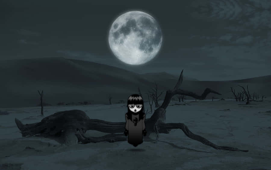 The Eerie Beauty Of Moon Lighting Wallpaper