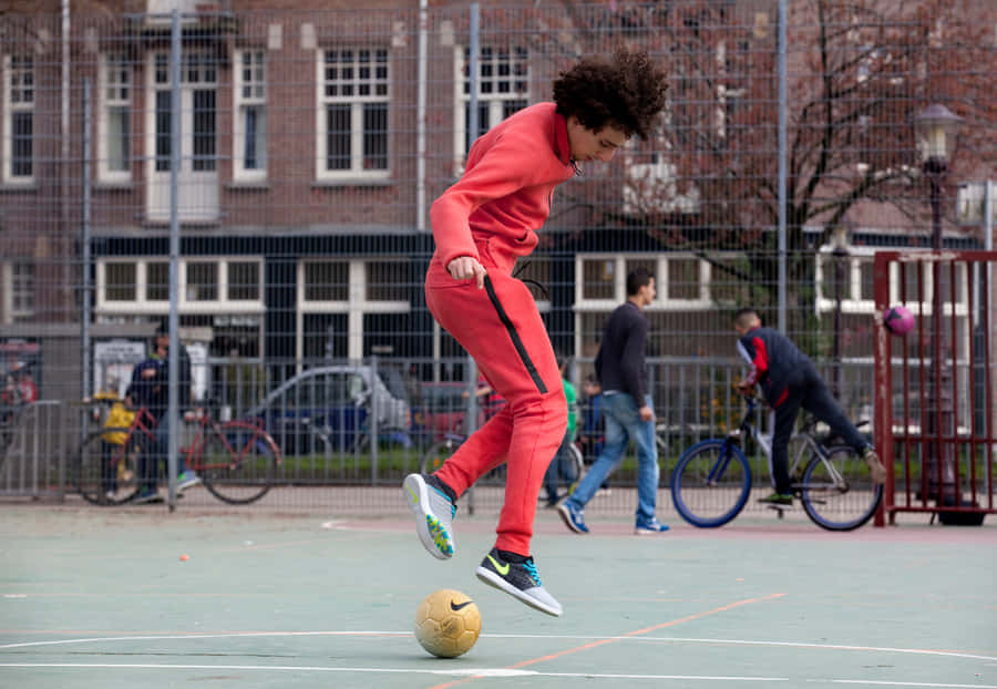 The Energy Of Street Soccer Wallpaper