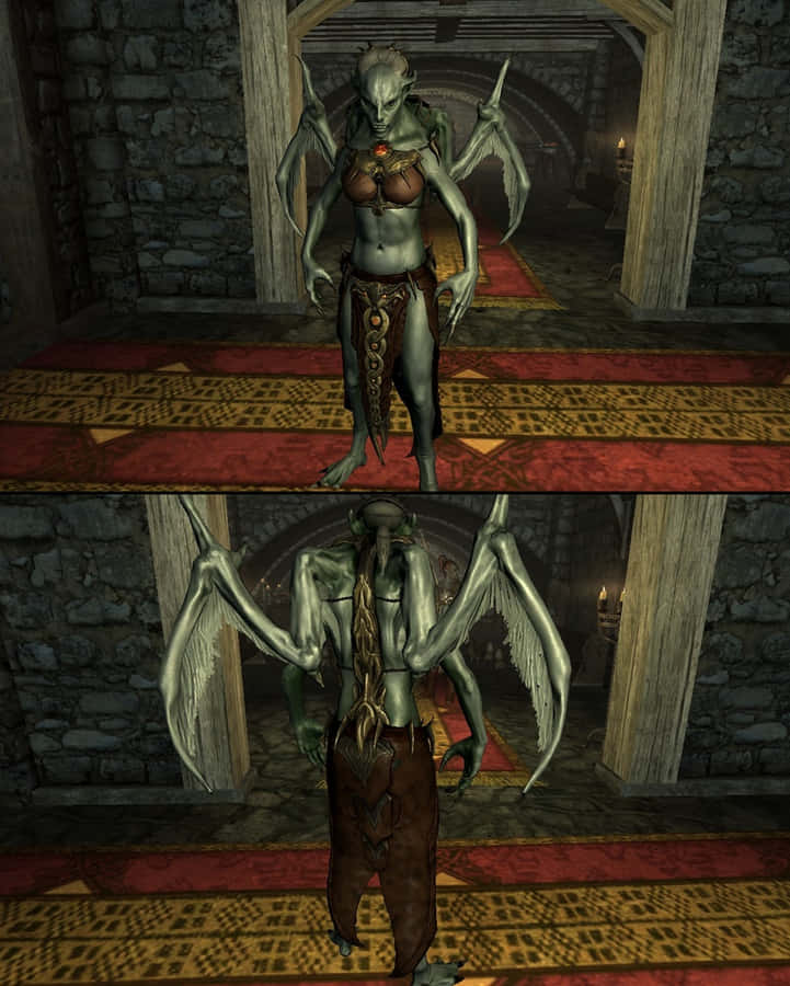 The Enigmatic Vampire Lord Lurking In The Night Wallpaper