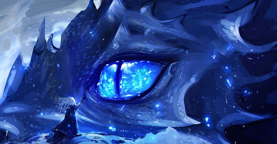 “the Epic Dragon Stands Defiantly Against All Odds” Wallpaper