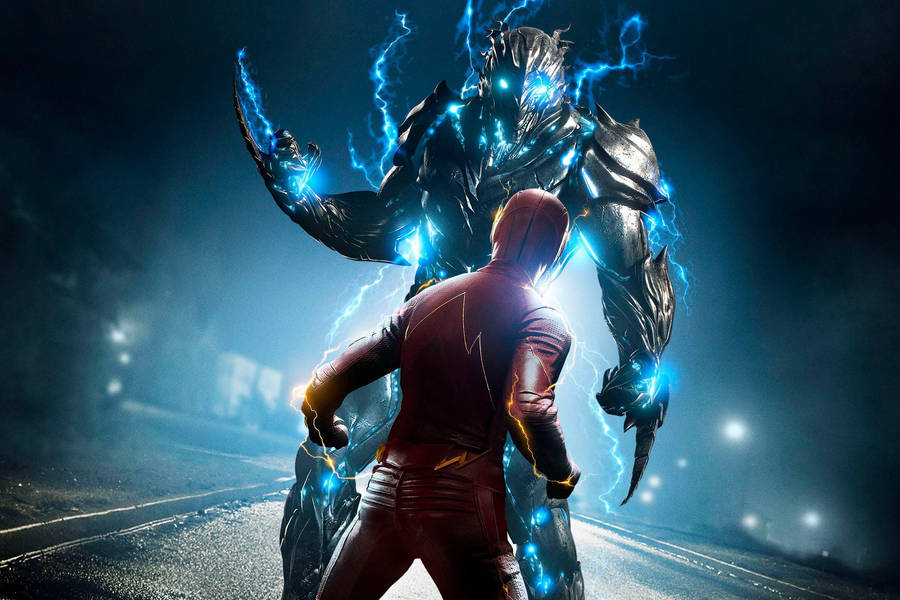 The Flash Facing Off Against His Future Self, Savitar Wallpaper