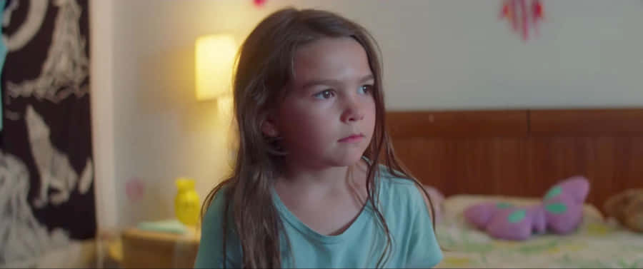 The Florida Project Contemplative Child Wallpaper