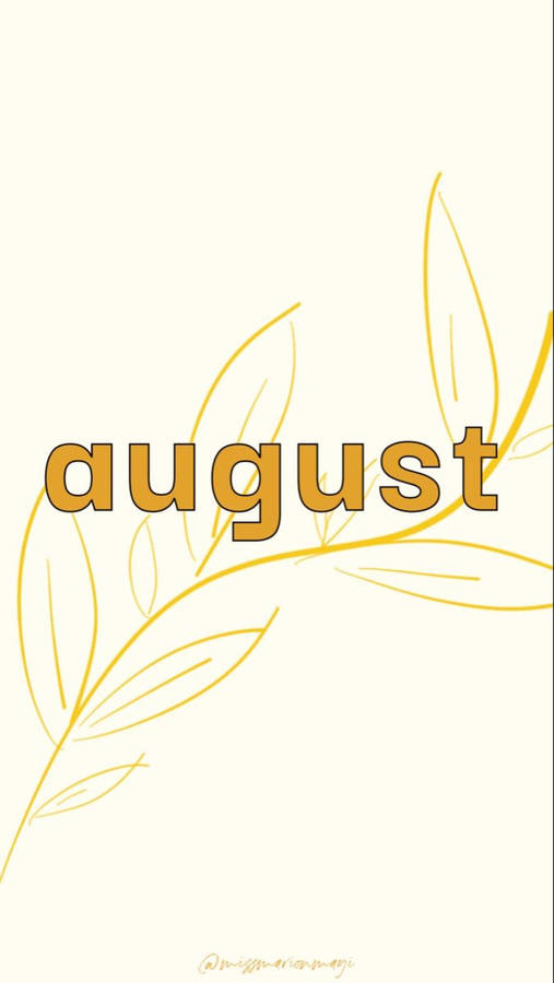 The Golden Hue Of August Wallpaper