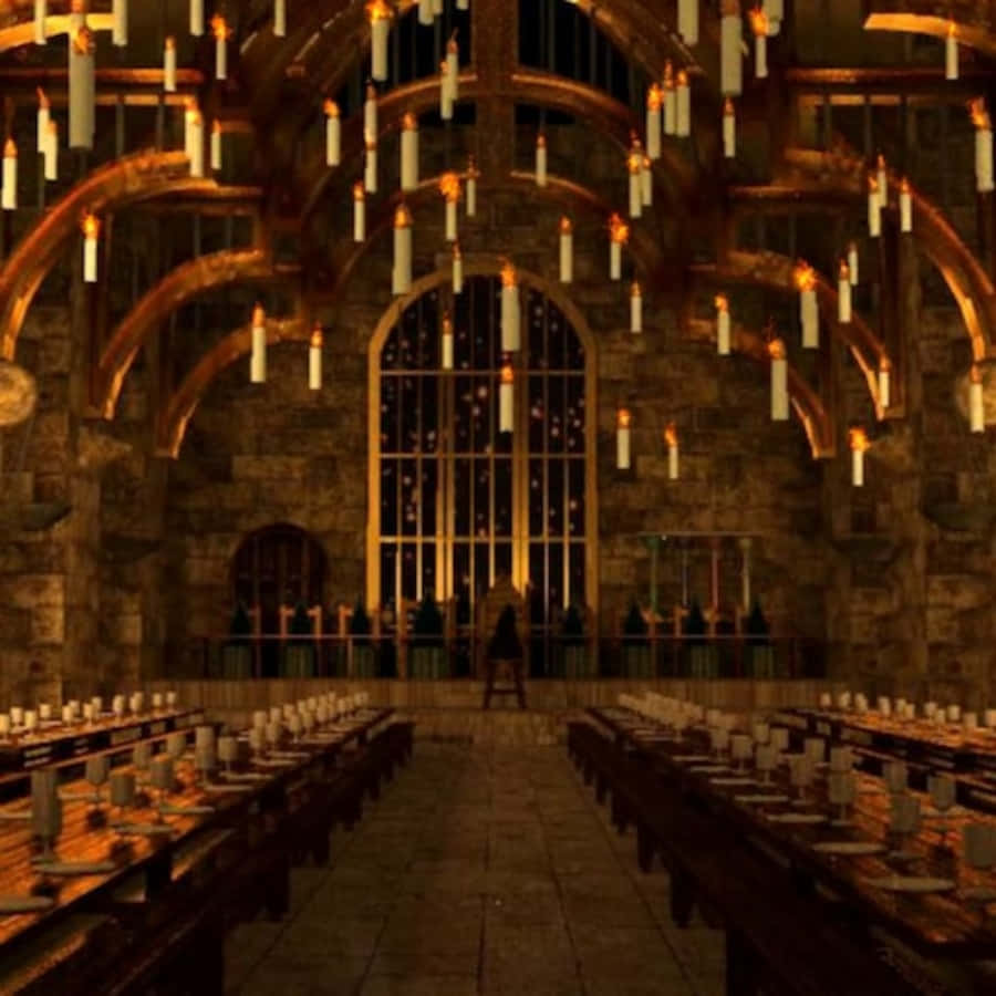 The Grandeur Of Hogwarts Great Hall Wallpaper