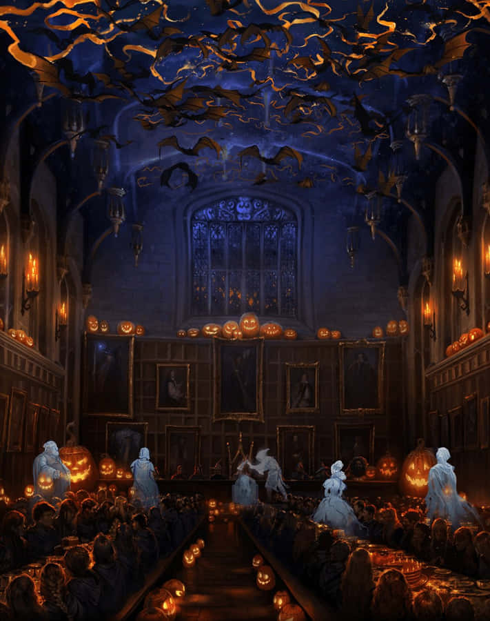 The Hogwarts Great Hall - A Magical Place Wallpaper