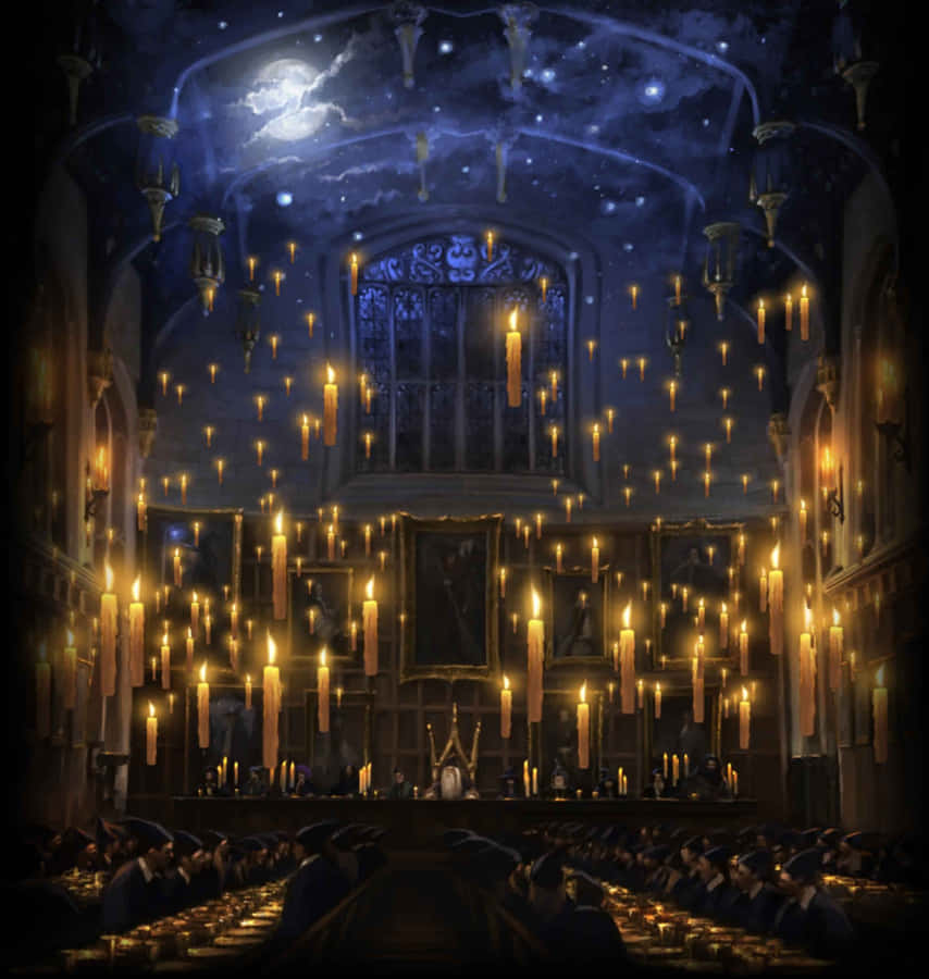 The Hogwarts Great Hall From Harry Potter Wallpaper