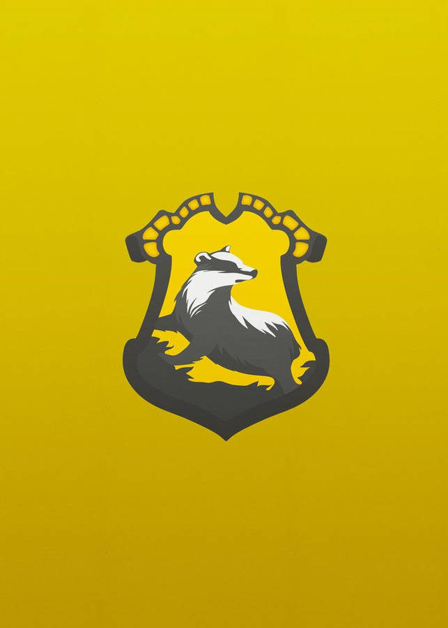 The Hufflepuff Badger Logo - A Symbol Of Loyalty And Dedication Wallpaper