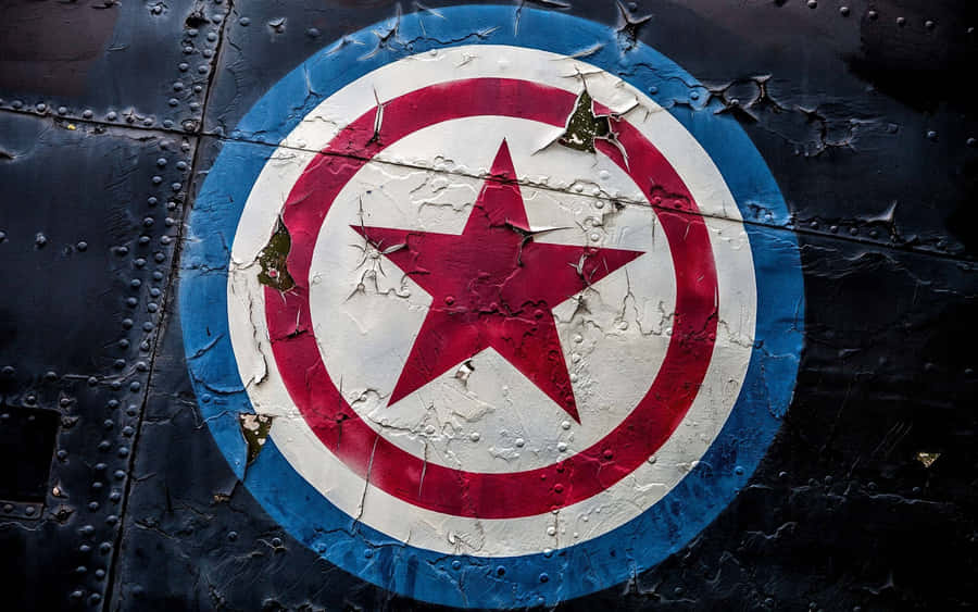 The Iconic Captain America Logo Wallpaper