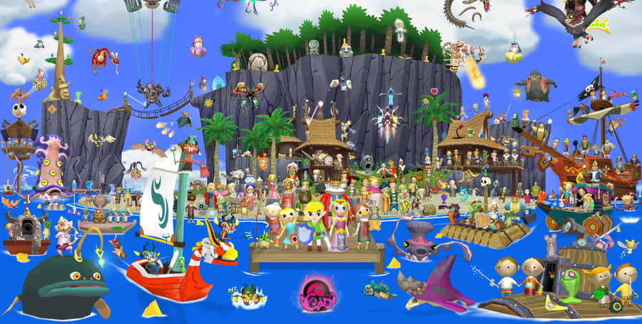 The Iconic Characters Of The Legend Of Zelda Wallpaper