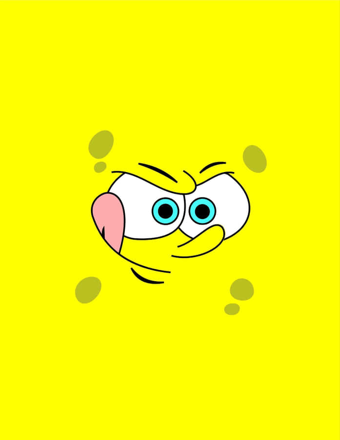 The Iconic Face Of Spongebob Squarepants Wallpaper