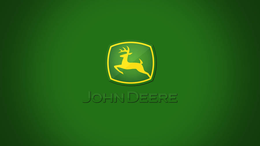 The Iconic John Deere Logo In Bold Green Wallpaper
